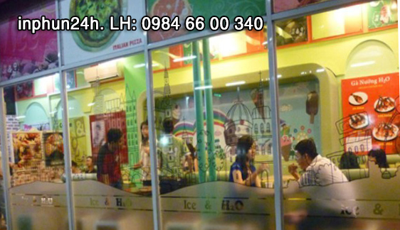 In decal trong ngoài trời